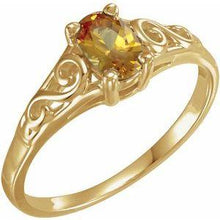 Load image into Gallery viewer, Youth Imitation Birthstone Ring
