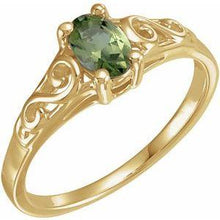 Load image into Gallery viewer, Youth Imitation Birthstone Ring