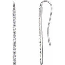 Load image into Gallery viewer, 1/3 CTW Diamond Bar Earrings