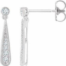 Load image into Gallery viewer, 1/6 CTW Diamond Teardrop Earrings