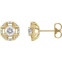 Load image into Gallery viewer, 5/8 CTW Diamond Earrings