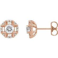 Load image into Gallery viewer, 5/8 CTW Diamond Earrings