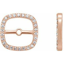 Load image into Gallery viewer, .08 CTW Diamond Halo-Style Earring Jackets