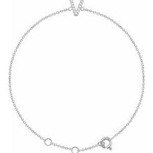 Load image into Gallery viewer, 1/10 CTW Diamond Initial A 6-7" Bracelet