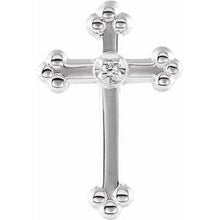 Load image into Gallery viewer, 14lt Yellow 14x9 mm Diamond Cross Lapel Pin