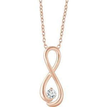 Load image into Gallery viewer, 1/6 CTW Diamond Infinity-Inspired 16-18" Necklace