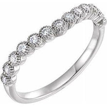 Load image into Gallery viewer, 1/5 CTW Diamond Contour Band
