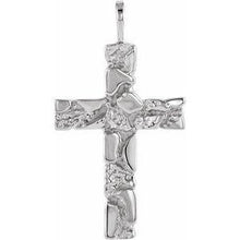 Load image into Gallery viewer, 27x18 mm Nugget Cross Pendant