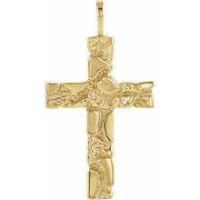 Load image into Gallery viewer, 27x18 mm Nugget Cross Pendant