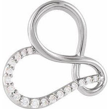 Load image into Gallery viewer, .07 CTW Diamond Infinity-Inspired Heart Pendant