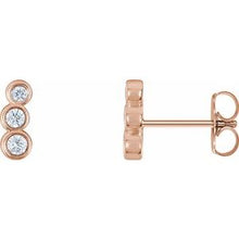Load image into Gallery viewer, 1/6 CTW Diamond Petite Ear Climbers