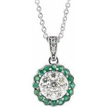 Load image into Gallery viewer, Ruby & 1/3 CTW Diamond Necklace