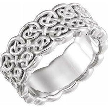 Load image into Gallery viewer, 8 mm Celtic-Inspired Band