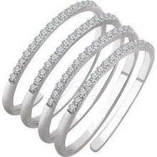 Load image into Gallery viewer, 1/2 CTW Diamond Spiral Ring