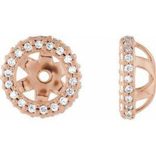 Load image into Gallery viewer, 1/5 CTW Diamond Earrings Jackets with 3.5 mm ID