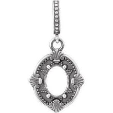 Load image into Gallery viewer, Swiss Blue Topaz Victorian Style Pendant