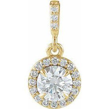 Load image into Gallery viewer, 6 mm Round Halo-Style Pendant Mounting