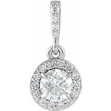 Load image into Gallery viewer, 6 mm Round Halo-Style Pendant Mounting