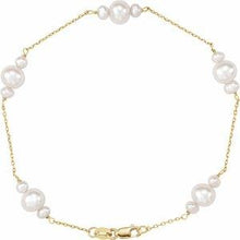 Load image into Gallery viewer, Freshwater Cultured Pearl 7.5" Bracelet