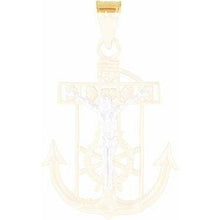Load image into Gallery viewer, 17x14.5 mm Mariner's Crucifix Pendant