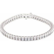 Load image into Gallery viewer, 9 1/3 CTW Diamond Line 7.25" Bracelet