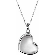 Load image into Gallery viewer, 1.5 mm Round Pink Cubic Zirconia Ash Holder 18" Necklace