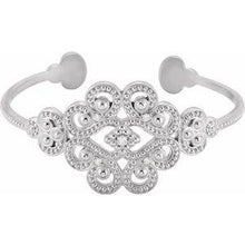 Load image into Gallery viewer, 1/6 CTW Diamond 7" Cuff Bracelet