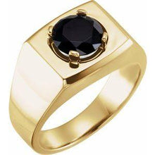 Load image into Gallery viewer, Onyx Solitaire Ring