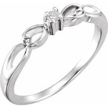 Load image into Gallery viewer, .03 CT Diamond Heart Ring