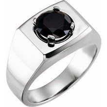 Load image into Gallery viewer, Onyx Solitaire Ring