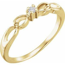 Load image into Gallery viewer, .03 CT Diamond Heart Ring