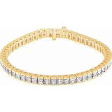 Load image into Gallery viewer, 9 1/3 CTW Diamond Line 7.25" Bracelet