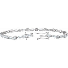 Load image into Gallery viewer, Cubic Zirconia Line 7" Bracelet