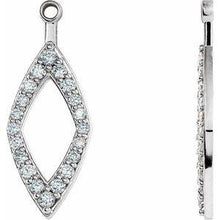 Load image into Gallery viewer, 1/4 CTW Diamond Earring Jackets