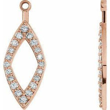 Load image into Gallery viewer, 1/4 CTW Diamond Earring Jackets