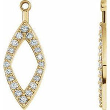 Load image into Gallery viewer, 1/4 CTW Diamond Earring Jackets