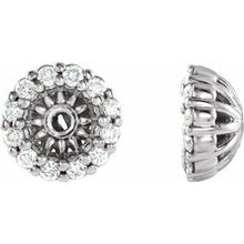 Load image into Gallery viewer, 1/8 CTW Diamond Earring Jackets with 3.6 mm ID