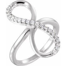 Load image into Gallery viewer, 1/4 CTW Diamond Infinity-Inspired Ring