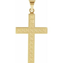 Load image into Gallery viewer, 18x12 mm Geometric Cross Pendant