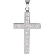 Load image into Gallery viewer, 18x12 mm Geometric Cross Pendant