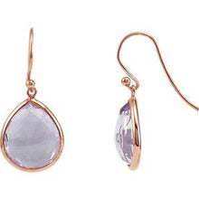 Load image into Gallery viewer, Gold-Plated Smoky Quartz Bezel-Set Earrings