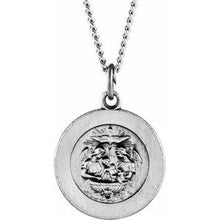 Load image into Gallery viewer, 15 mm Baptism Medal 18" Necklace