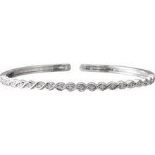 Load image into Gallery viewer, 1/6 CTW Diamond Stackable Bangle Bracelet