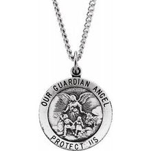 Load image into Gallery viewer, 18 mm Guardian Angel Medal