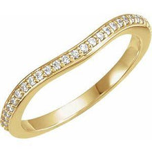 Load image into Gallery viewer, 1/10 CTW Diamond #1 Band for 5.5 mm Square Engagement Ring
