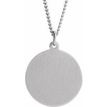 Load image into Gallery viewer, 22 mm Round Sacred Heart of Jesus 24" Necklace