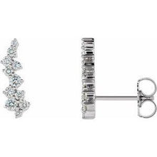 Load image into Gallery viewer, 3/8 CTW Diamond Ear Climbers