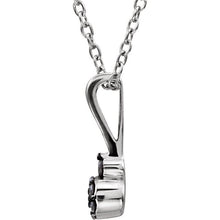 Load image into Gallery viewer, 1/6 CTW Black Diamond Heart 18" Necklace