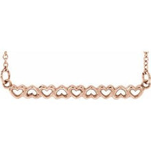 Load image into Gallery viewer, Heart Bar 16-18" Necklace