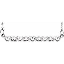 Load image into Gallery viewer, Heart Bar 16-18" Necklace